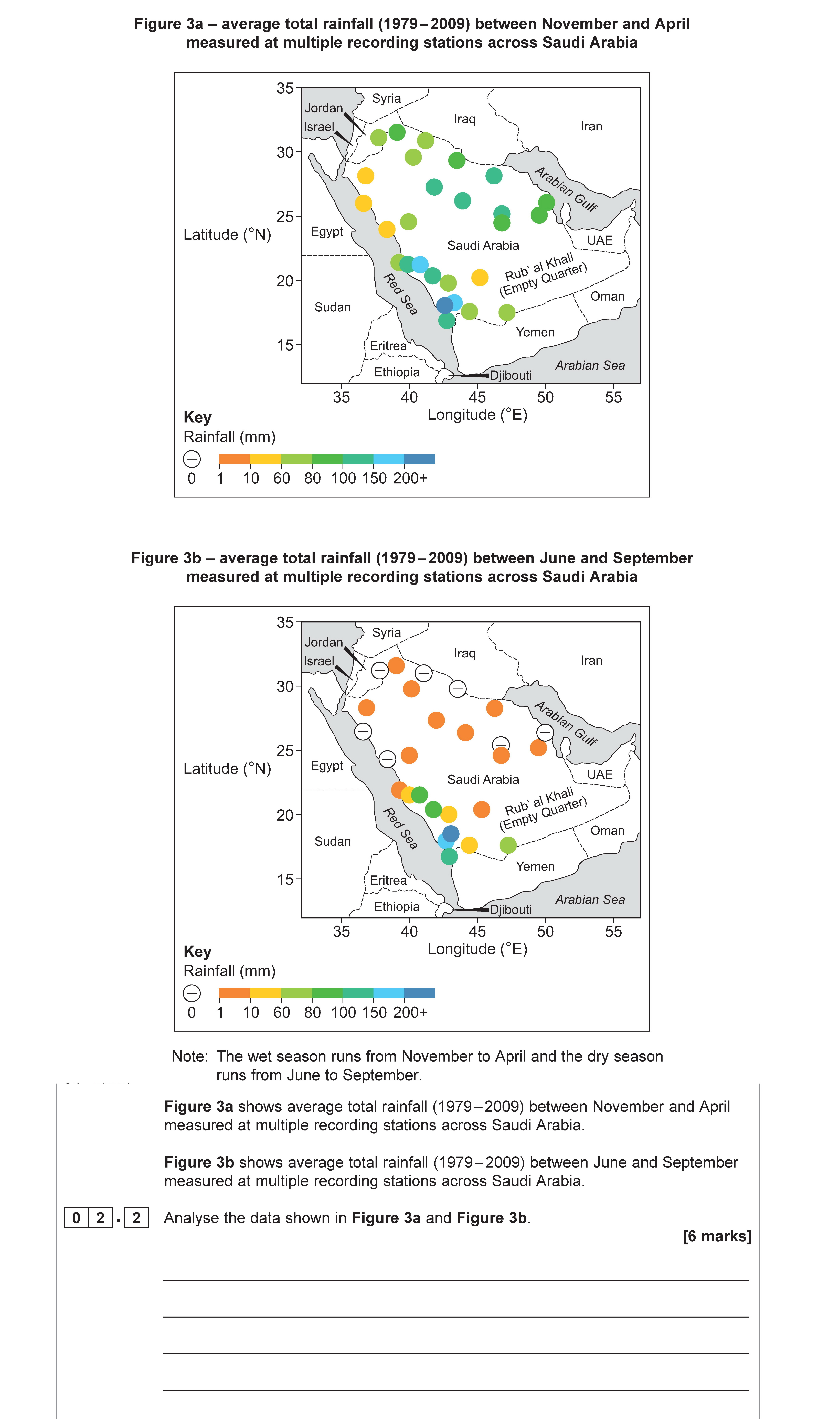 Analyse-the-data-shown-in-Figure-3a-and-Figure-3b-AQA-A-Level Geography-Question 2-2021-Paper 1.png